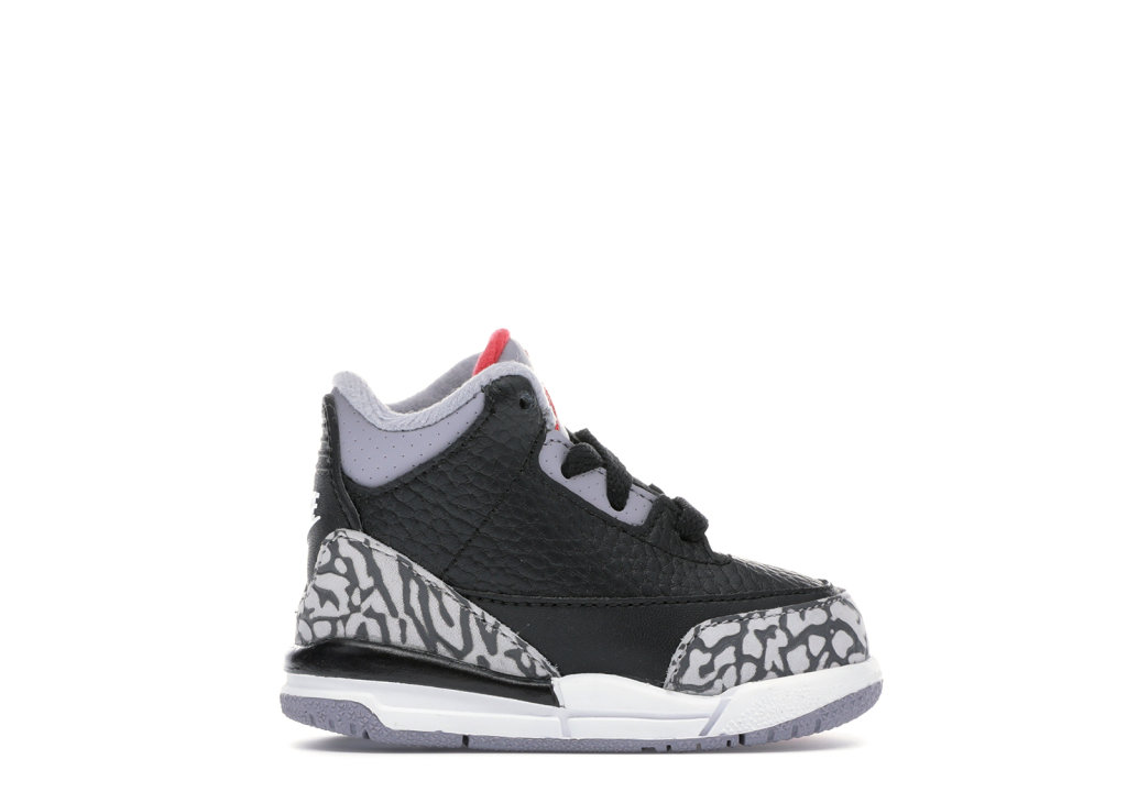 Jordan 3 Retro Black Cement 2018 (TD) Black/Fire Red-Cement Grey-White (832033-021)