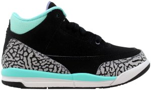 Jordan Air  3 Retro GP Black Iron Purple Bleached Turquoise (PS) Black/Iron Purple Bleached Turquoise (441141-045)