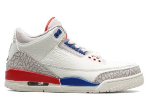 Jordan  3 Retro International Flight (GS) Sail/Sport Royal-Light Bone-Fire Red (398614-140)