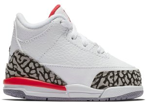 Jordan 3 Retro Hall of Fame (TD) White/Fire Red-Cement Grey-Black (832033-116)