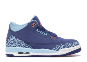 Jordan 3 Retro Purple Dust (GS) Purple Dust/Atomic Pink-Blue Cap (441140-506)
