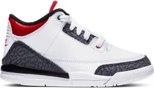 Jordan  3 Retro SE Fire Red Denim (PS) White/Fire Red-Black (DB0443-100)