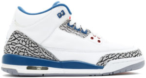Jordan  3 Retro True Blue 2011 (GS) White/True Blue (398614-104)