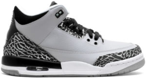 Jordan 3 Retro Wolf Grey (GS) Wolf Grey/Metallic Silver-Black (398614-004)