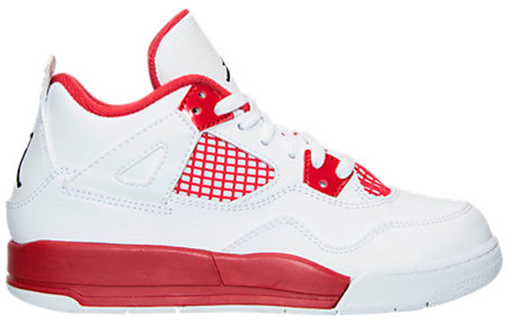Jordan 4 Retro Alternate (PS) White/Black-Gym Red (308499-106)