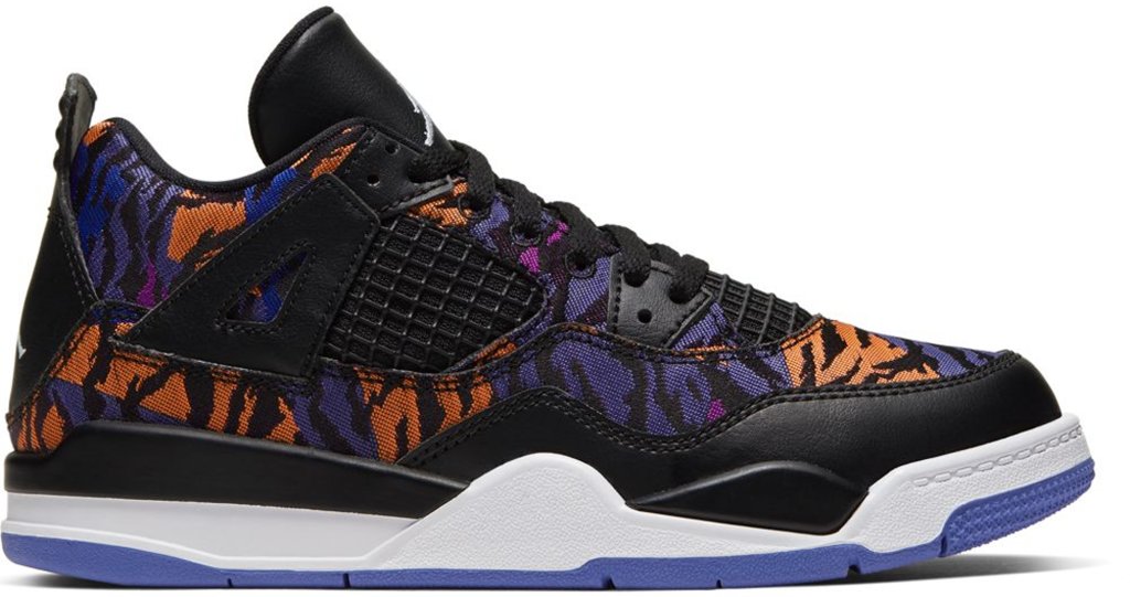Jordan 4 Retro Black Rush Violet (PS) Black/White-Rush Violet (BQ9042-005)