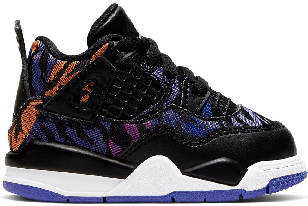 Jordan 4 Retro Black Rush Violet (TD) Black/White-Rush Violet (BQ9041-005)