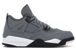Jordan  4 Retro Cool Grey 2019 (PS) Cool Grey/Chrome-Dark Charcoal-Varsity Maize (BQ7669-007)