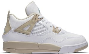 Jordan 4 Retro Sand 2017 (PS) White/Boarder Blue-Light Sand (487725-118)