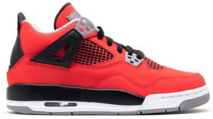 Jordan 4 Retro Toro Bravo (GS) Fire Red/White-Black-Cement Grey (408452-603)