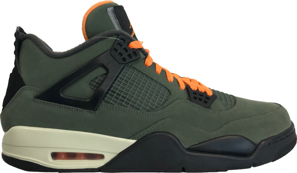 Jordan 4 Retro UNDFTD (2018 Sample) Green/Clementine/Black (912854 783979)