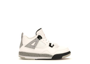 Jordan 4 Retro White Cement 2016 (TD) White/Fire Red-Black-Tech Grey (308500-104)