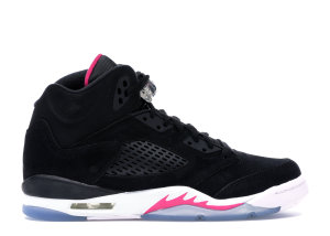Jordan 5 Retro Black Deadly Pink (GS) Black/Black-Deadly Pink-White (440892-029)