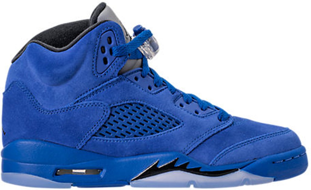 Jordan 5 Retro Blue Suede (GS) Game Royal/Black (440888-401)