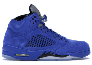 Jordan 5 Retro Blue Suede Game Royal/Black (136027-401)