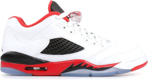 Jordan 5 Retro Fire Red 2016 (GS) White/Fire Red/Black (314338-101)