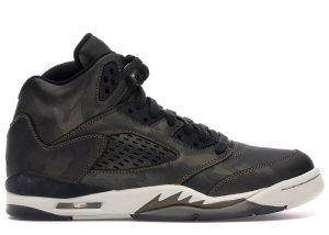 Jordan  5 Retro Heiress Camo (GS) Black/Black-Light Bone-Metallic Field (919710-030)