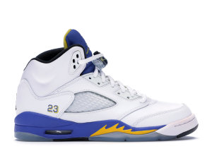 Jordan 5 Retro Laney 2013 (GS) White/Varsity Mz-Varsityy Royal-Black (440888-189)