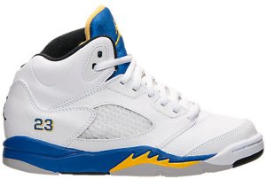 Jordan 5 Retro Laney 2013 (PS) White/Varsity Maize-Varsity Royal-Black (440889-189)