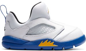 Jordan 5 Retro Little Flex Laney (TD) White/Varsity Maize-Varsity Royal (CK1228-189)