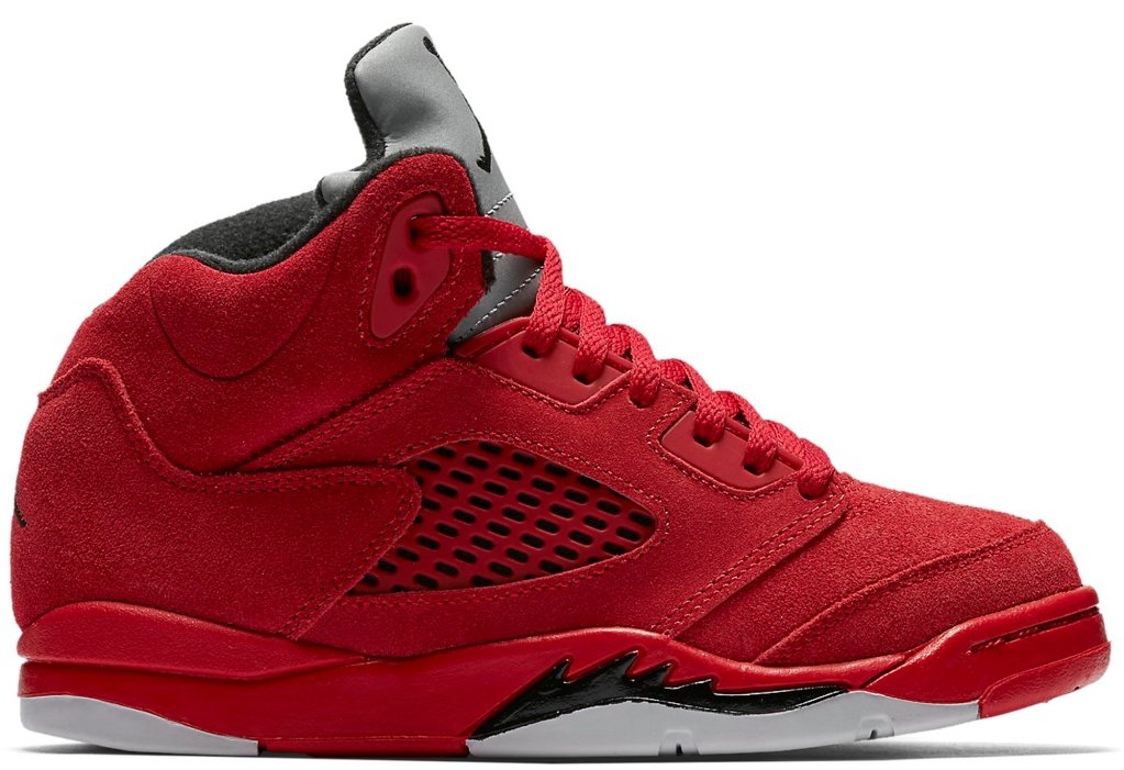 Jordan 5 Retro Red Suede (PS) University Red/Black (440889-602)