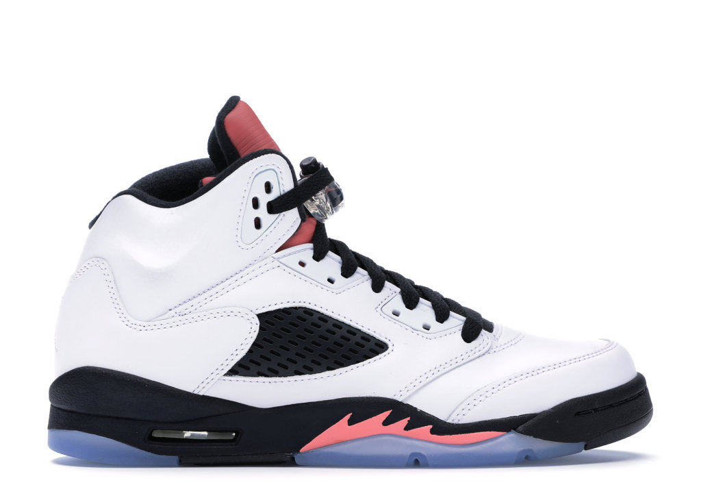 Jordan 5 Retro Sunblush (GS) White/White-Sunblush-Black (440892-115)