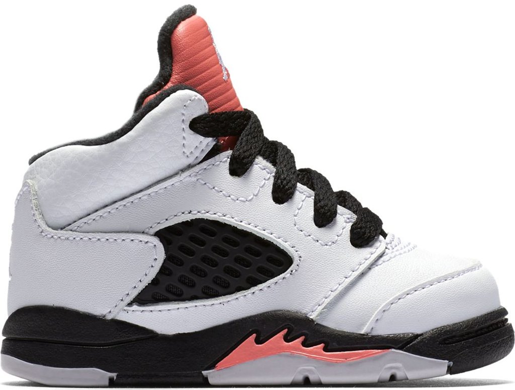 Jordan 5 Retro Sunblush (TD) White/White-Sunblush-Black (725172-115)