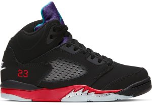 Jordan  5 Retro Top 3 (PS) Black/Fire Red-Grape Ice-New Emerald (CZ2990-001)