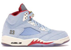 Jordan 5 Retro Trophy Room Ice Blue Ice Blue/University Red-Sail-Metallic Gold (CI1899 400)