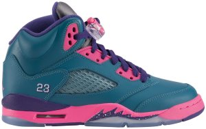 Jordan 5 Retro Tropical Teal (GS) Tropical Teal/White-Digital Pink-Court Purple (440892-307)
