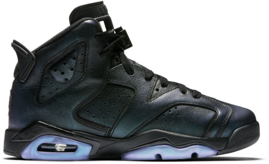 Jordan 6 Retro All Star 2017 “Chameleon” (GS) Black/Black-White (907960-015)