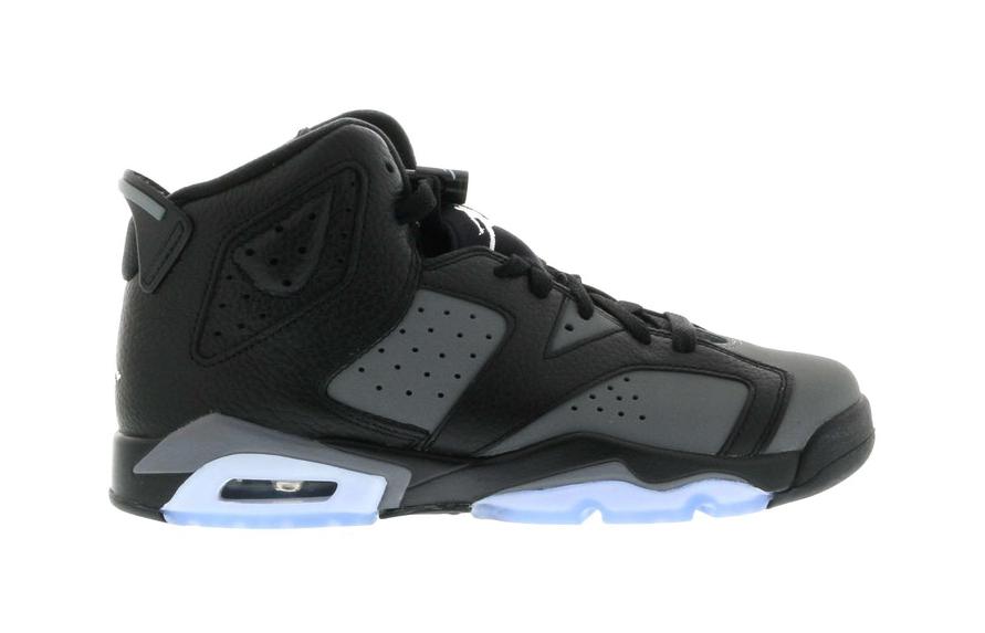 Jordan 6 Retro Cool Grey (GS) Black/Cool Grey-White (384665-010)