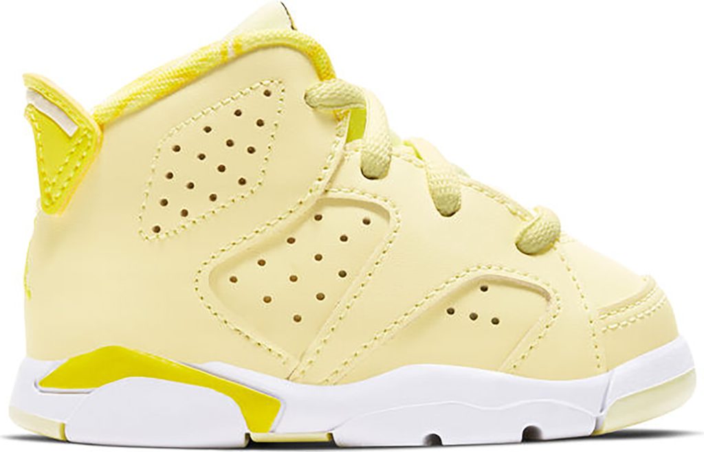 Jordan 6 Retro Dynamic Yellow Floral (TD) Citron Tint/Dynamic Yellow-Black-White (645127-800)