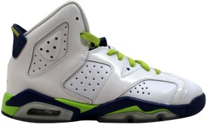 Jordan 6 Retro Fierce Green (GS) White/Frc Grn-Dp Royal Bl-Hypr Pnk (543390-108)