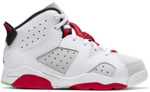 Jordan 6 Retro Hare (PS) Neutral Grey/White-True Red-Black (384666-062)