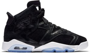Jordan 6 Retro Heiress Black Suede (GS) Black/Black-White-Gym Red (881430-029)