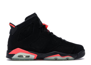 Jordan 6 Retro Infrared Black 2014 (GS) Black/Infrared23-Black (384665-023)