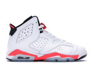 Jordan 6 Retro Infrared White 2014 (GS) White/Infrared (384665-123)