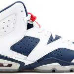 Jordan  6 Retro Olympic 2012 (GS) White/Midnight Navy-Varsity Red (384665-130)