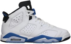Jordan 6 Retro Sport Blue 2014 (GS) White/Sport Blue-Black (384665-107)