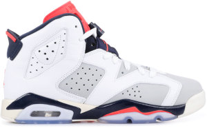 Jordan  6 Retro Tinker (GS) White/Infrared 23-Neutral Grey-Obsidian (384665-104)