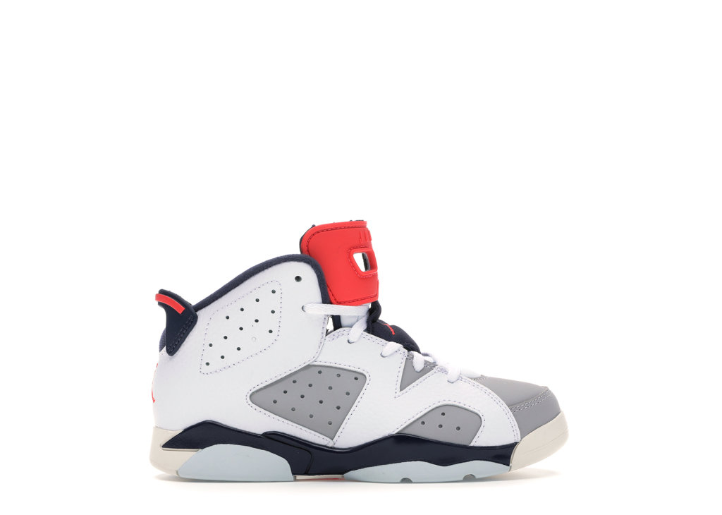 Jordan 6 Retro Tinker (PS) White/Infrared 23-Neutral Grey-Obsidian (384666-104)
