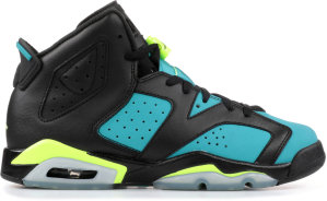 Jordan 6 Retro Turbo Green (GS) Black/Volt Ice-Turbo Green-Black (543390-043)