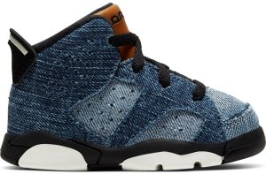 Jordan 6 Retro Washed Denim (TD) Washed Denim/Sail-Varsity Red-Black (CV5488-401)