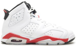 Jordan 6 Retro White Varsity Red (GS) White/Varsity Red-Black (384665-102)