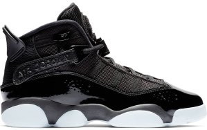 Jordan  6 Rings Black White (GS) Black/Black-White (323419-011)