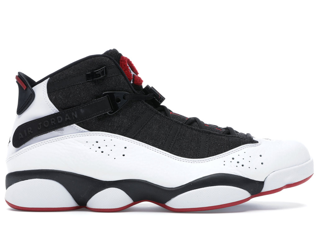 Jordan 6 Rings Black White Gym Red Black/White-Gym Red (322992-012)