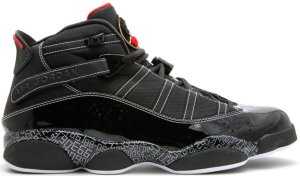 Jordan  6 Rings Hall of Fame Black/Varsity Red-White-Metallic Gold (371497-031)