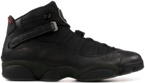Jordan  6 Rings LS Black Dark Army Black/White-Dark Army-Varsity Red (332157-011)