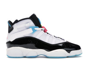 Jordan 6 Rings South Beach (GS) White/Black-Hyper Pink-Light Blue Fury-Cyber (CK0025-100)